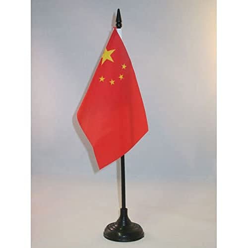 AZ FLAG Bandera de Mesa de China 15x10cm - BANDERINA de DESPACHO China 10 x 15 cm