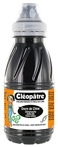 Cleopatre - DC250-2 - Tinta china - Frasco de 250 ml - Negro