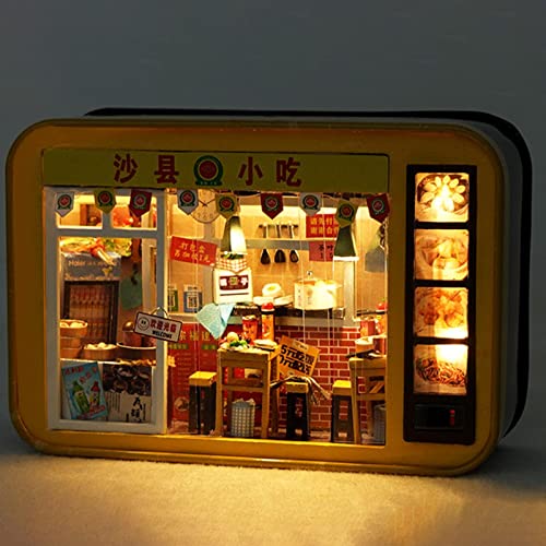 Corset Mini Kit para Hacer Casas | Comida rápida China Casas muñecas,Juguete Tienda China para Mujeres y niñas, Regalo para cumpleaños/Navidad/Aniversario