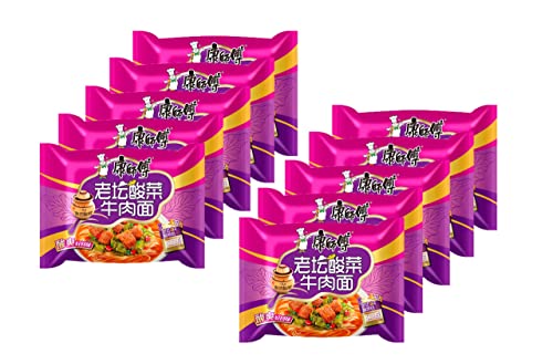 Pack 10 Ramen Fideos Instantáneos Sabor Chucrut chino - Instant Noodle Tallarines